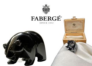 A Faberge Miniature Bear, Boxed