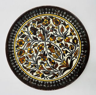 Vintage Tamimi Ceramics, Wall Plate , Hand-Painted