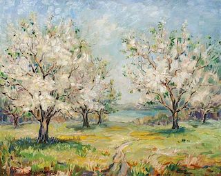 Francesco J. Spicuzza, (Wisconsin, 1883-1962), Apple Trees in Bloom