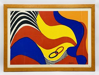 Alexander Calder Flying Colors Lithograph  Edition #189/575