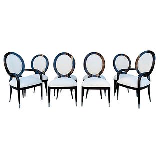 Set of 8 Balloon-back Dining Chairs