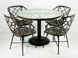 Vintage Patio Set -Table & 4 Chairs - By Brown Jordan