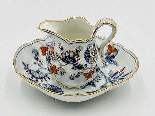 Antique Porcelain Pitcher and Bowl by Meissen