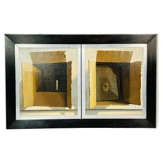 Diptych Oil Painting by Jan Saether (1944-2018)