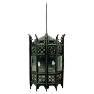 Gothic Revival Wrought Iron Sconce from the Sylvester Stallone Beverly Park Home, 51 Inches Tall