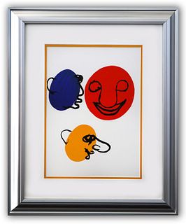 Alexander Calder- Lithograph "DLM221 - Visages"