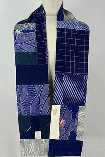 Blue and White Flow Scarf