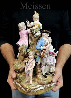 A Large 19th C. German Meissen Figurine Group
