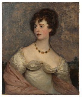 AMERICAN OR BRITISH SCHOOL (19TH CENTURY) PORTRAIT OF A LADY