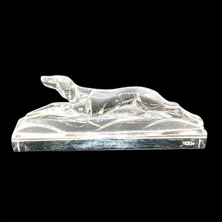 Baccarat Crystal Paperweight, Greyhound