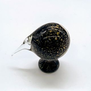 Hokitika Art Glass Animal Figurine, Kiwi Bird