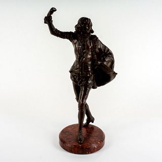 Antique Bronze Sculpture, European Gentleman