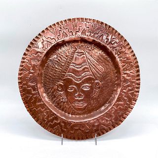 Vintage Mexican Copper Wall Plaque