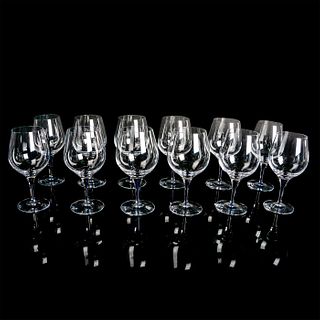 12pc Orrefors Intermezzo Blue Wine Glasses