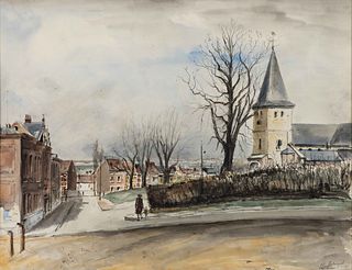 LEOPOLD LEVY (FRENCH, 1882-1966) VIEW OF WATERMAEL-BOITSFORT
