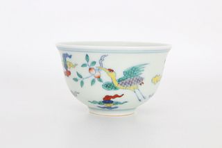 Chinese doucai cup, Chenghua mark