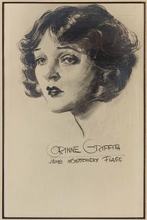 JAMES MONTGOMERY FLAGG (AMERICAN, 1870-1960) PORTRAIT OF CORINNE GRIFFITH