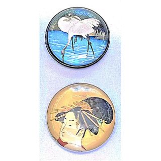 A SMALL CARD OF STUDIO ARTIST PICTORIAL BUTTONS