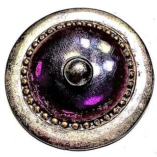 A SCARCE DIVISION ONE ENAMEL IN STEEL BUTTON