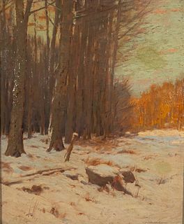 Charles Warren Eaton Oil on Canvas Landscape