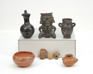 Group of (8) Pottery Artifacts.