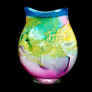 Mid Century French Art Glass Vase