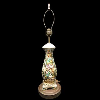 Vintage Capodimonte Porcelain Lamp