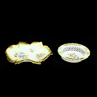 Lot of Two Herend Porcelain Dishes