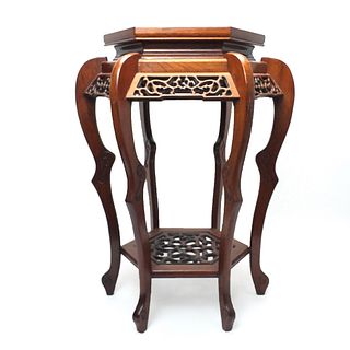 Chinese Ming Style Pedestal Stand