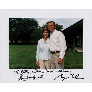 George W. and Laura Bush Signed Photograph