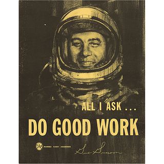 Gus Grissom &#39;Manned Flight Awareness&#39; Poster