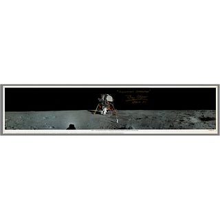 Buzz Aldrin Panoramic Signed Photograph