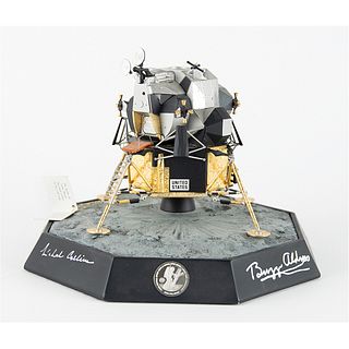 Buzz Aldrin and Michael Collins Signed LM &#39;Eagle&#39; Model