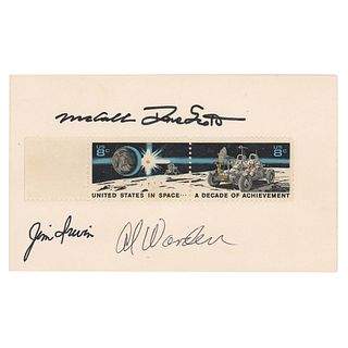 Apollo 15 and Robert McCall Signatures