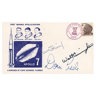 Walt Cunningham&#39;s Apollo 7 Signed Launch Day Cover