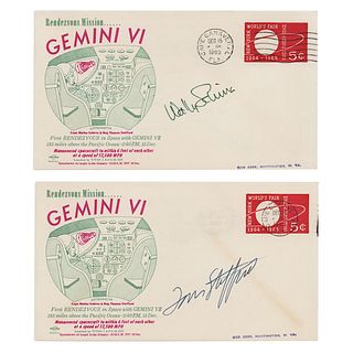 Gemini 6 (2) Signed Launch Date Covers