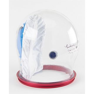 Michael Collins Signed Bubble Helmet Replica