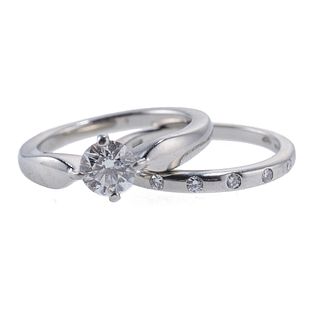 Bvlgari Bulgari GIA 0.70ct E VVS1 Diamond Engagement Wedding Ring Set 