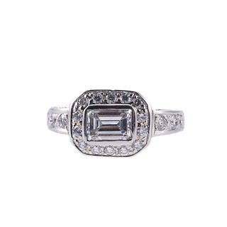 Platinum 1.50ctw Diamond Engagement Ring