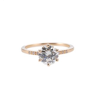 1.35ctw Diamond Engagement Gold Ring