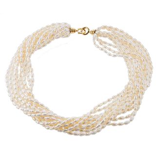Tiffany & Co Picasso 18k Gold Pearl Torsade Necklace