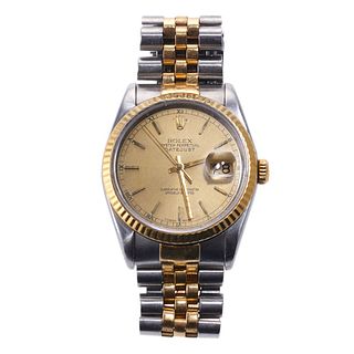 Rolex Datejust 36mm Two Tone Automatic Watch 16233