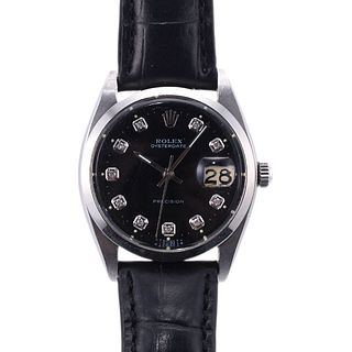 Vintage Rolex Oysterdate Diamond 34mm Automatic Watch 6694