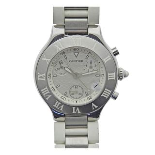 Cartier Chronoscaph 21 Stainless Steel Quartz Watch 2424