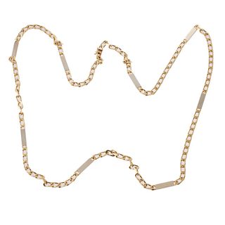 18k Gold Italian Curb Link Chain Necklace