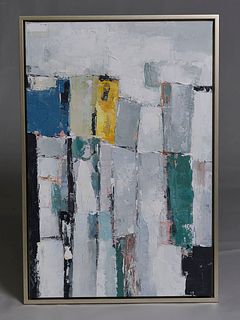 Modern abstract oil painting on canvas