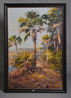 Beautiful canvas art of palm tree 60x40
