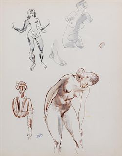 Aaron Bohrod, (Wisconsin, 1907-1992), Figure Study