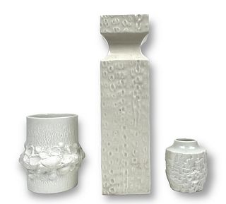 Sgrafo Modern Vase & (2) Additional Vases