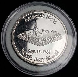 Rare 1985 Alaska AIC/Martin 1 Of 500 Proof 1 ozt .999 Silver